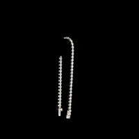 14K White Gold Tennis Bracelet with Bezel Set Round Lab Diamonds - 3.15 Carat Total Weight - Covaloro Fine Jewelry