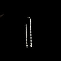 14K White Gold Tennis Bracelet with Bezel Set Round Lab Diamonds - 4.97 Carats Total Diamond Weight - Covaloro Fine Jewelry