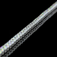 14K White Gold Tennis Bracelet with Brilliant Round and Marquise Cut Lab Diamonds - 4.99 Carat Total Weight - Covaloro Fine Jewelry