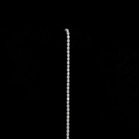 14K White Gold Tennis Bracelet with East-West Oval Cut Lab Diamonds - 4.31 Carat Total Weight, 46 Stones, E-F Color VS1 Clarity - Covaloro Fine Jewelry