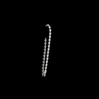 14K White Gold Tennis Bracelet with East-West Set Pear Shape Lab Diamonds - 6.10 Carat Total Weight, 35 Stones E-F Color VS1 Clarity - Covaloro Fine Jewelry