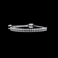 14K White Gold Tennis Bracelet with U-Prong Set Round Lab Diamonds - 0.90 Carat Total Weight, 29 Stones, E-F Color VS1 Clarity - Covaloro Fine Jewelry