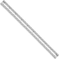 14K White Gold Tennis Jacket Blank Bracelet - 6.5" by Monteluci Fine Jewelry