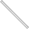 14K White Gold Tennis Jacket Bracelet Mounting - Polished Finish - 6.5in Length by Monteluci Fine Jewelry