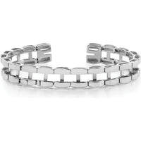 14K White Gold Tennis Jacket Bracelet with Rhodium Plating - 6.5" by Oro Pregiato