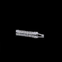 14K White Gold Tennis Necklace with 12 Prong-Set Round Lab Diamonds - 0.26 Carat Total Weight - Covaloro Fine Jewelry