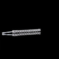 14K White Gold Tennis Necklace with 12 Prong-Set Round Lab Diamonds - 0.26 Carat Total Weight - Covaloro Fine Jewelry