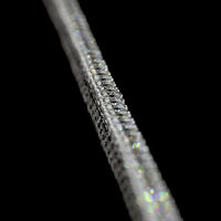 14K White Gold Tennis Necklace with 157 Round Brilliant Cut Lab Diamonds - 8.12 Carat Total Weight, E-F Color VS1 Clarity - Covaloro Fine Jewelry