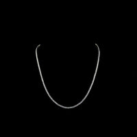 14K White Gold Tennis Necklace with 177 Prong-Set Round Lab Diamonds - E-F Color VS1 Clarity - 6.71 Carat Total Weight - Covaloro Fine Jewelry