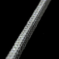 14K White Gold Tennis Necklace with 213 Prong-Set Round Lab Diamonds - 4.43 Carat Total Weight, E-F Color VS Clarity - Covaloro Fine Jewelry