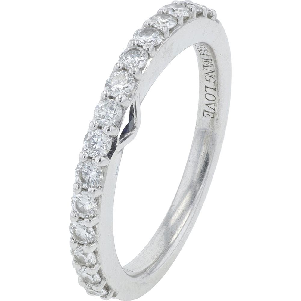 14K White Gold Vera Wang Emerald Cut Diamond Bridal Set with Double Halo and 1.83 Carat Total Diamond Weight