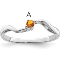 14K White Gold Wave Band Ring Mounting for Custom Family Jewelry by Monteluci Fine Jewelry