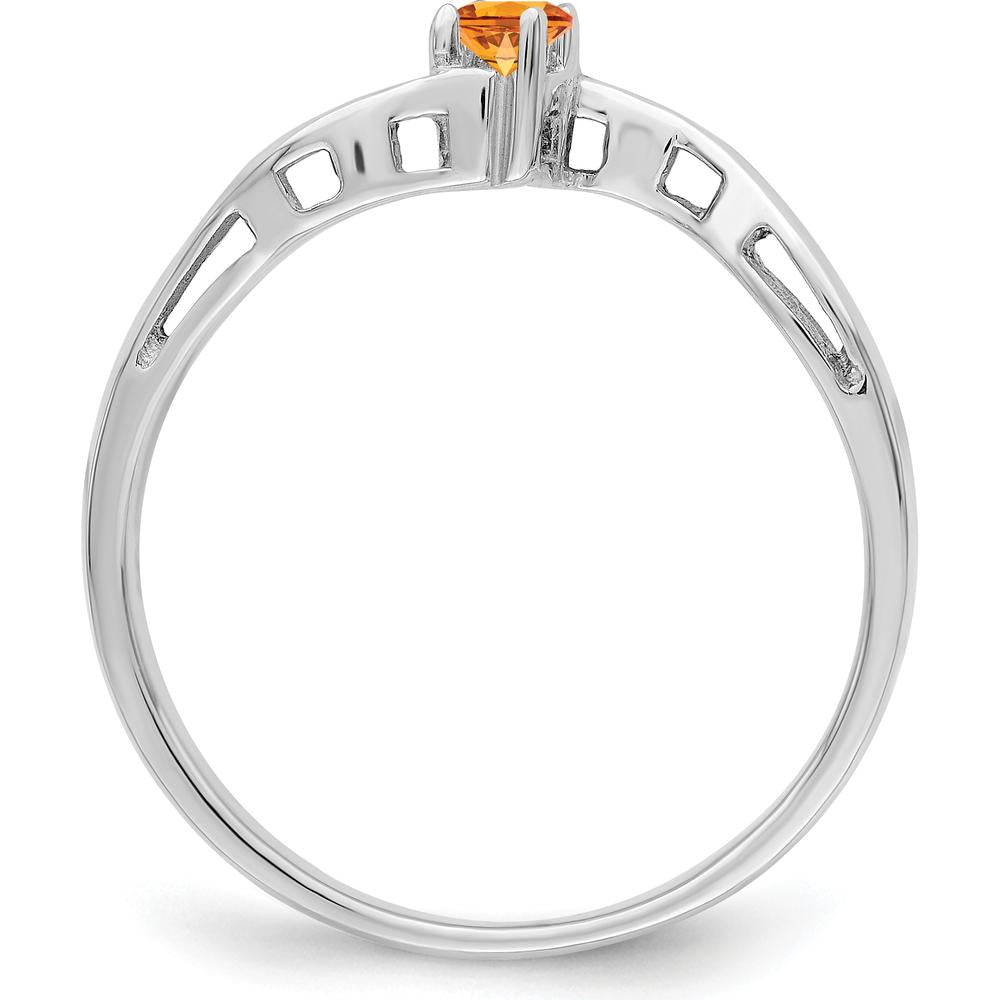 14K White Gold Wave Band Ring Mounting for Custom Family Jewelry by Monteluci Fine Jewelry
