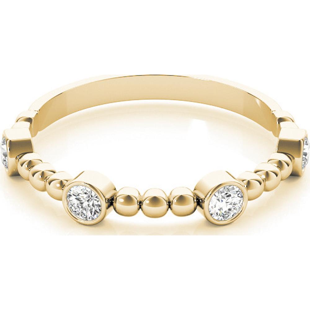 14K Yellow Gold 0.25 Carat Lab Diamond Fashion Band - Size 7 by Robinson's Jewelers