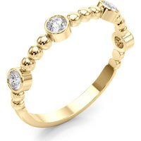 14K Yellow Gold 0.25 Carat Lab Diamond Fashion Band - Size 7 by Robinson's Jewelers