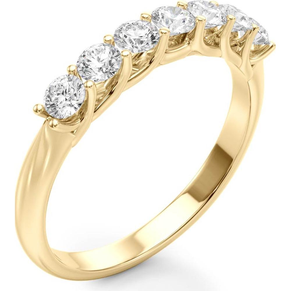 14K Yellow Gold 0.33 Carat Total Weight Lab Diamond Prong-Set Wedding Band - Size 7 by Robinson's Jewelers