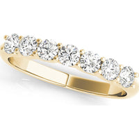 14K Yellow Gold 0.33 Carat Total Weight Lab Diamond Prong-Set Wedding Band - Size 7 by Robinson's Jewelers