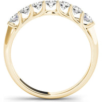 14K Yellow Gold 0.33 Carat Total Weight Lab Diamond Prong-Set Wedding Band - Size 7 by Robinson's Jewelers