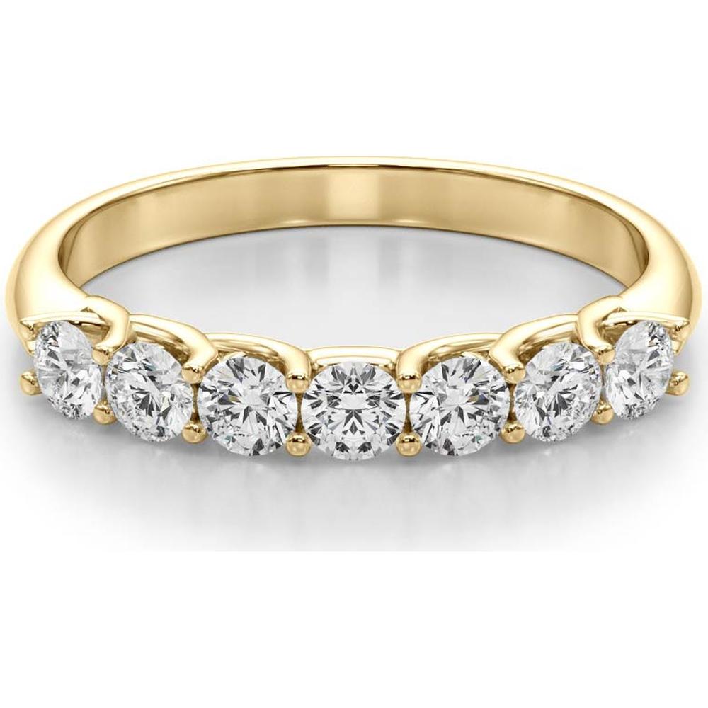14K Yellow Gold 0.33 Carat Total Weight Lab Diamond Prong-Set Wedding Band - Size 7 by Robinson's Jewelers