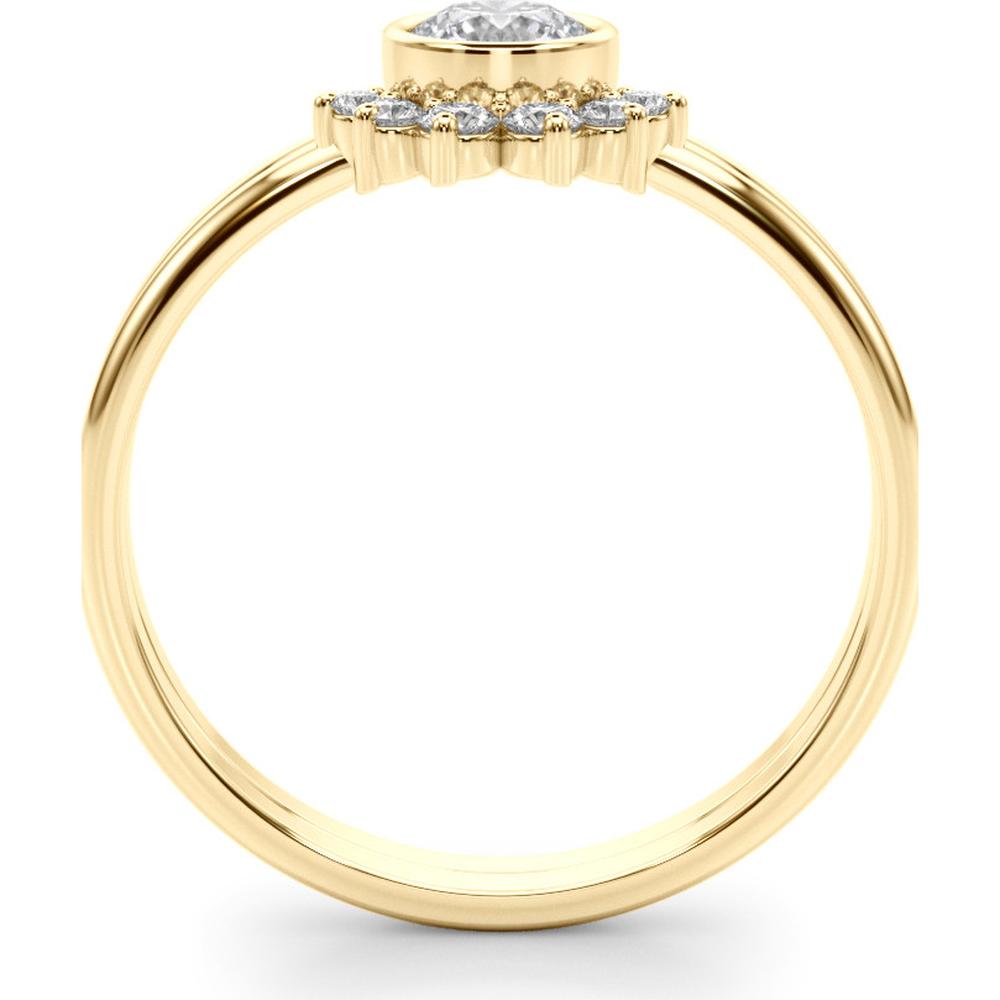 14K Yellow Gold 0.375 Carat Lab Diamond Fashion Ring - Ethical Luxury Brilliance - Size 7 by Robinson's Jewelers