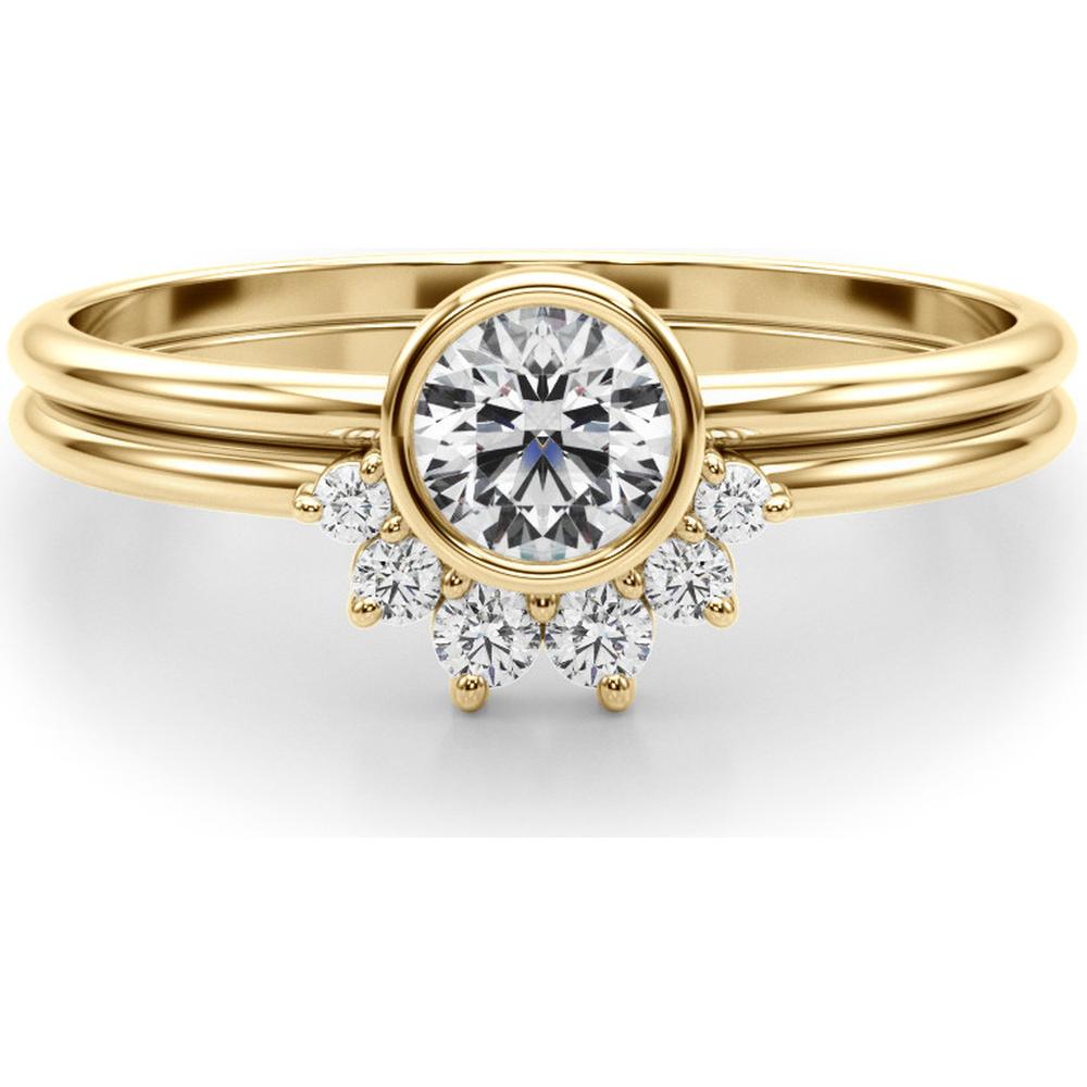 14K Yellow Gold 0.375 Carat Lab Diamond Fashion Ring - Ethical Luxury Brilliance - Size 7 by Robinson's Jewelers