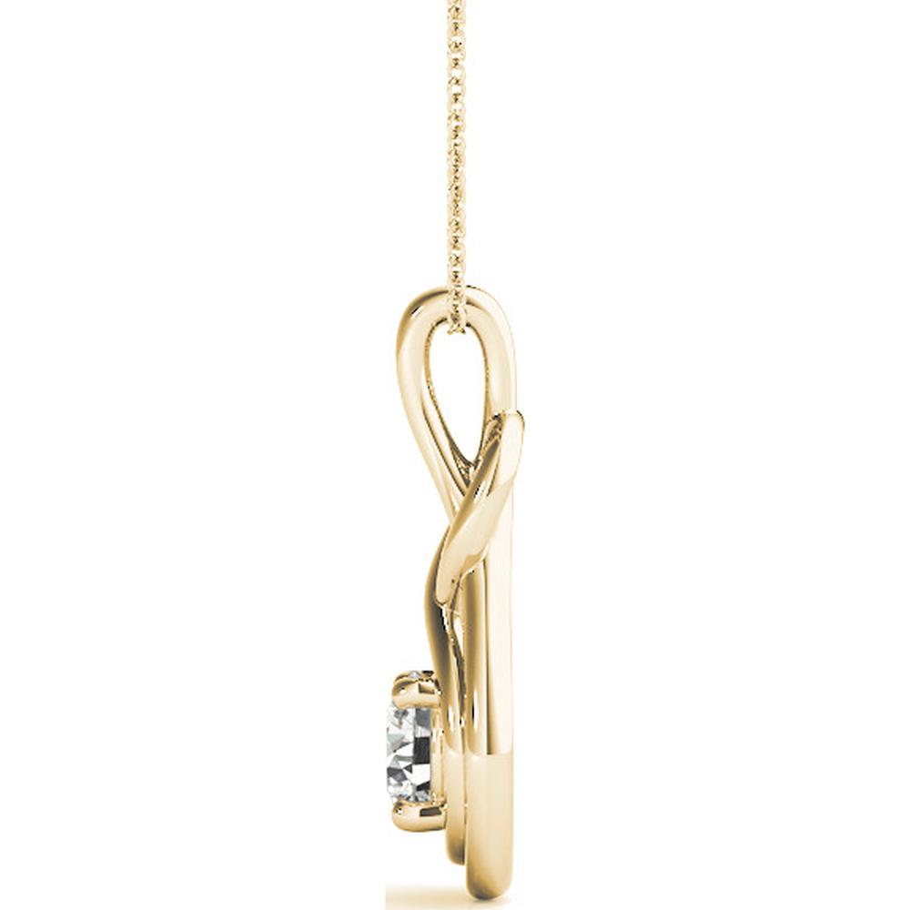 14K Yellow Gold 0.5 Carat Total Weight Lab Diamond Necklace by Robinson's Jewelers