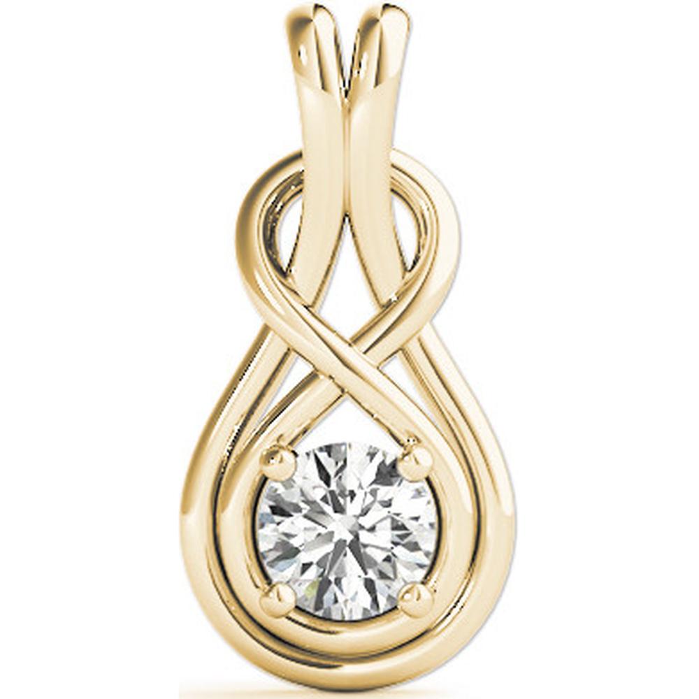 14K Yellow Gold 0.5 Carat Total Weight Lab Diamond Necklace by Robinson's Jewelers