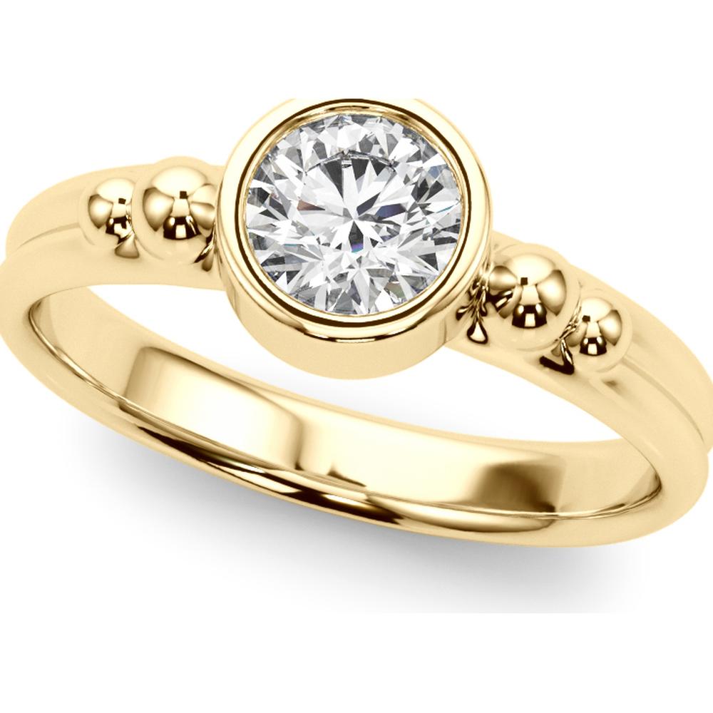14K Yellow Gold 0.50 Carat Lab Diamond Fashion Ring - Timeless Elegance - Size 7 by Robinson's Jewelers