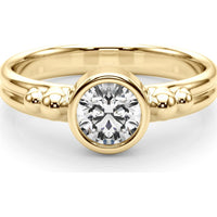 14K Yellow Gold 0.50 Carat Lab Diamond Fashion Ring - Timeless Elegance - Size 7 by Robinson's Jewelers