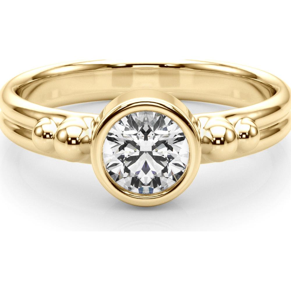 14K Yellow Gold 0.50 Carat Lab Diamond Fashion Ring - Timeless Elegance - Size 7 by Robinson's Jewelers