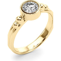 14K Yellow Gold 0.50 Carat Lab Diamond Fashion Ring - Timeless Elegance - Size 7 by Robinson's Jewelers