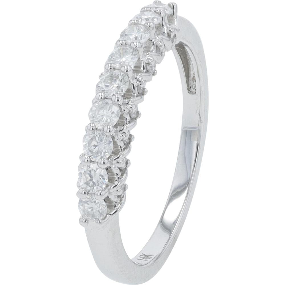 14K Yellow Gold 0.50 Carat Round Diamond Stackable Band