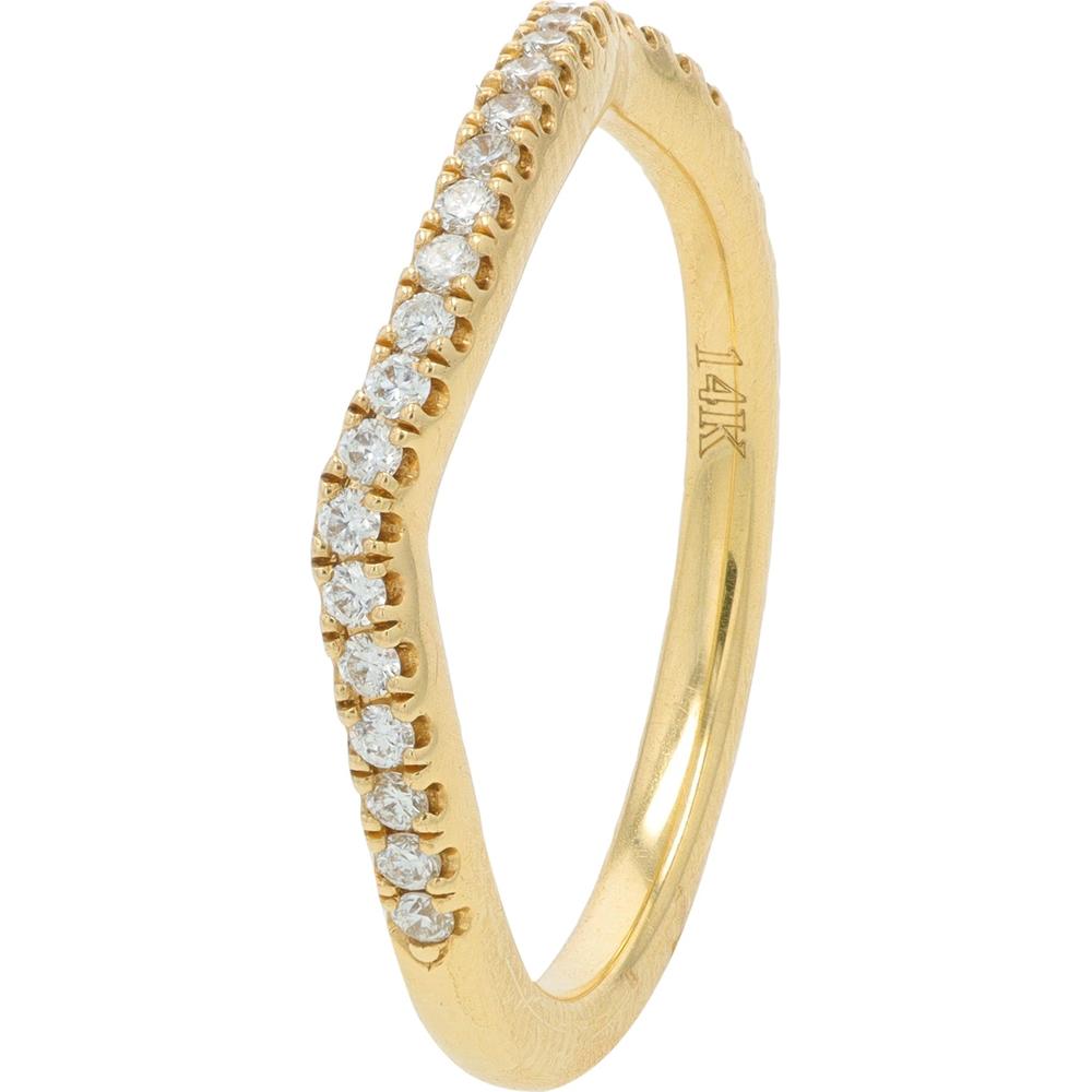 14K Yellow Gold 0.56 Carat Diamond Semi - Mount Bridal Set with Pave Halo and Interwoven Shank - Holds 6.5MM Center Diamond