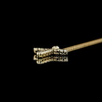 14K Yellow Gold 0.99 Carat Lab Diamond Cross Pendant with Brilliant Cut Round Stones in Prong Setting - E-F Color VS1 Clarity - Covaloro Fine Jewelry