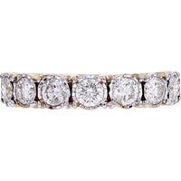 14K Yellow Gold 1.00 Carat Miracle Set Diamond Band