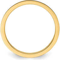 14K Yellow Gold 1.2mm Criss-Cross Pattern Stackable Band - Size 7.5 by 0