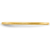 14K Yellow Gold 1.2mm Satin Half Round Stackable Band Ring - Size 10 by 0