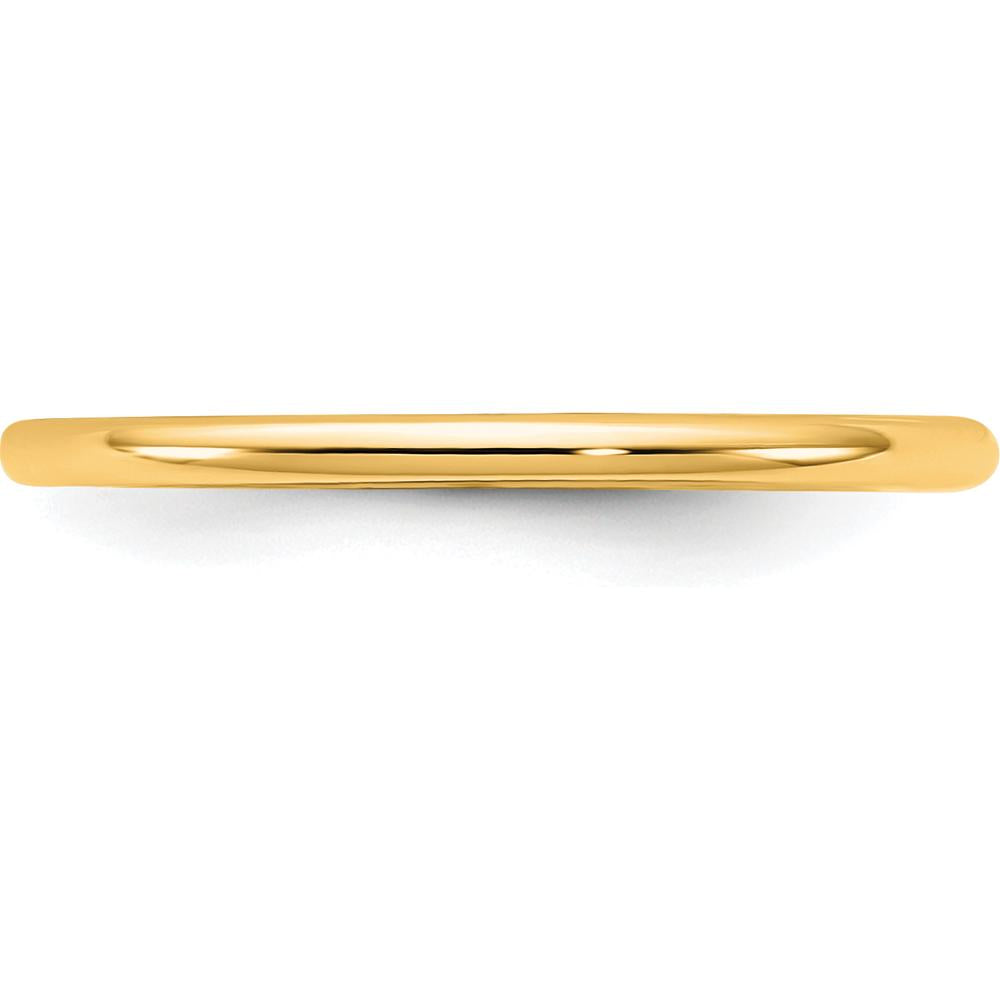 14K Yellow Gold 1.5mm Comfort Fit Domed Wedding Band by Luciano & Cie