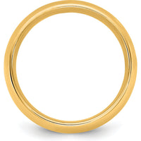 14K Yellow Gold 1.5mm Comfort Fit Domed Wedding Band - Solid Polished Design by Luciano & Cie
