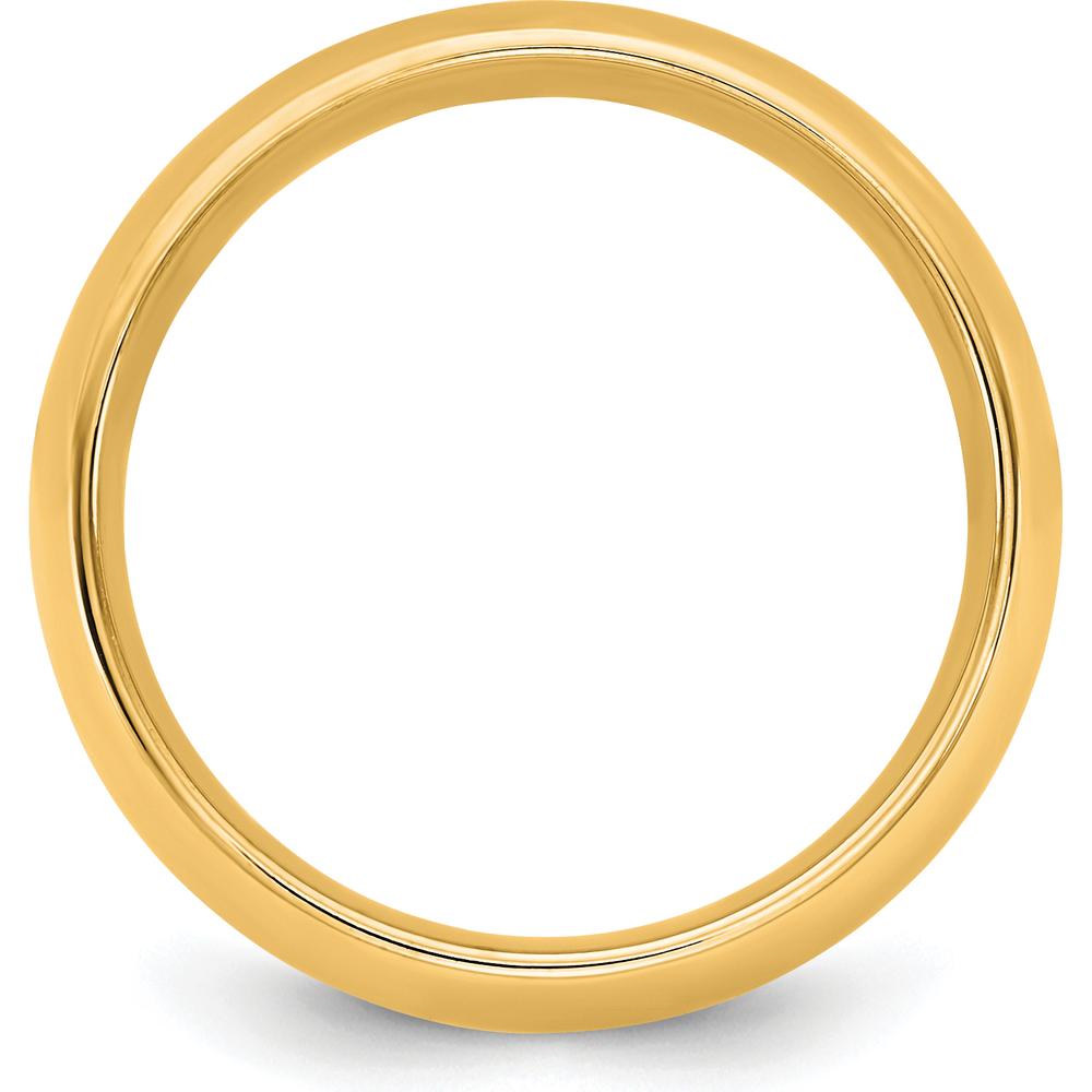 14K Yellow Gold 1.5mm Comfort Fit Domed Wedding Band - Solid Polished Design by Luciano & Cie