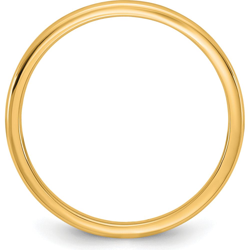 14K Yellow Gold 1.5mm Comfort Fit Domed Wedding Band - Unisex by Luciano & Cie