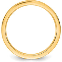 14K Yellow Gold 1.5mm Comfort Fit Flat Wedding Band for Men and Women by Luciano & Cie