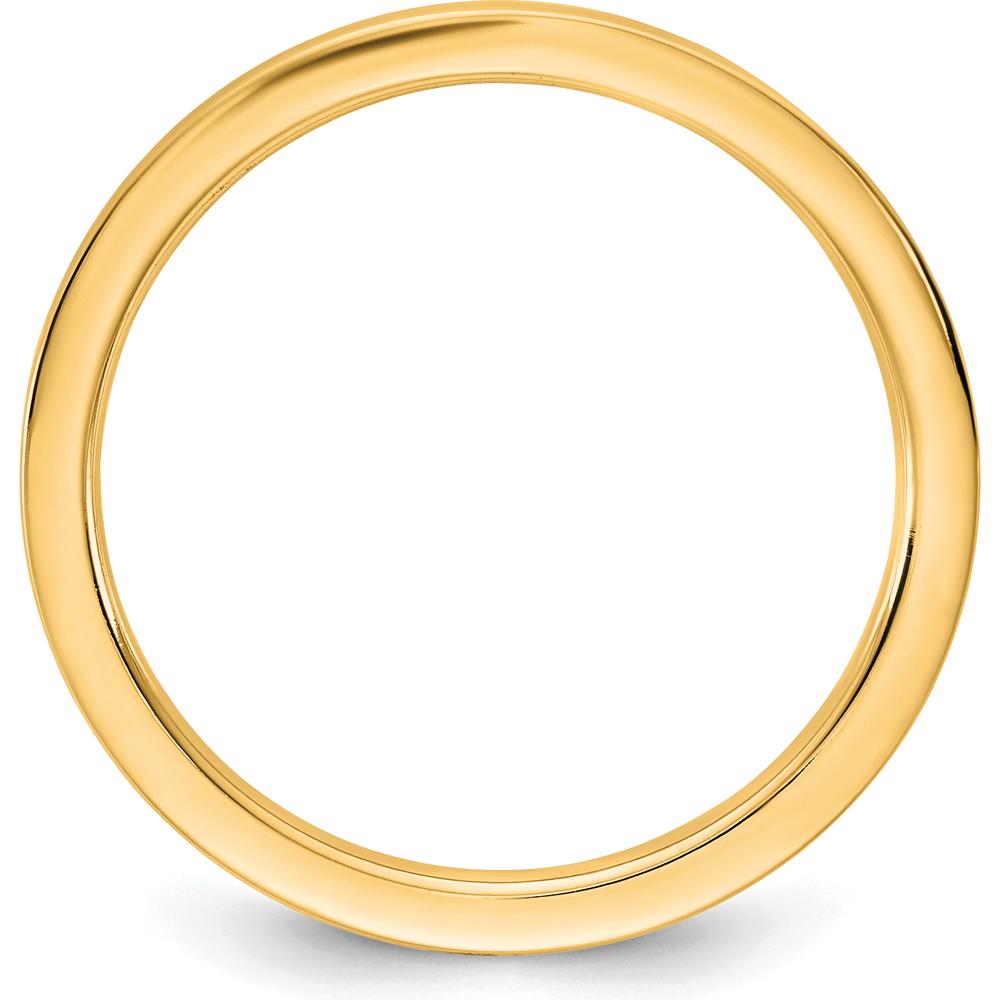 14K Yellow Gold 1.5mm Comfort Fit Flat Wedding Band for Men and Women by Luciano & Cie