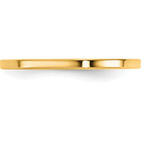 14K Yellow Gold 1.5mm Comfort Fit Flat Wedding Band for Men and Women by Luciano & Cie