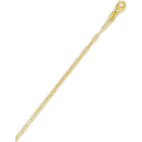 14K Yellow Gold 1.5mm Paperclip Chain Bracelet with Lobster Lock - 10" by Orozza Fine Jewelry