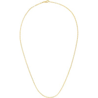 14K Yellow Gold 1.5mm Paperclip Chain Bracelet with Lobster Lock - 10" by Orozza Fine Jewelry