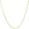 14K Yellow Gold 1.65mm Popcorn Chain Necklace - 16" Polished Lobster Clasp by Orozza Fine Jewelry