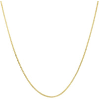 14K Yellow Gold 1.65mm Popcorn Chain Necklace - 16" Polished Lobster Clasp by Orozza Fine Jewelry