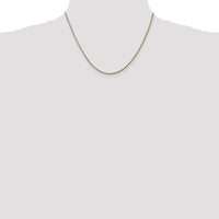 14K Yellow Gold 1.6mm Round Snake Chain Necklace - 18" Length by 0