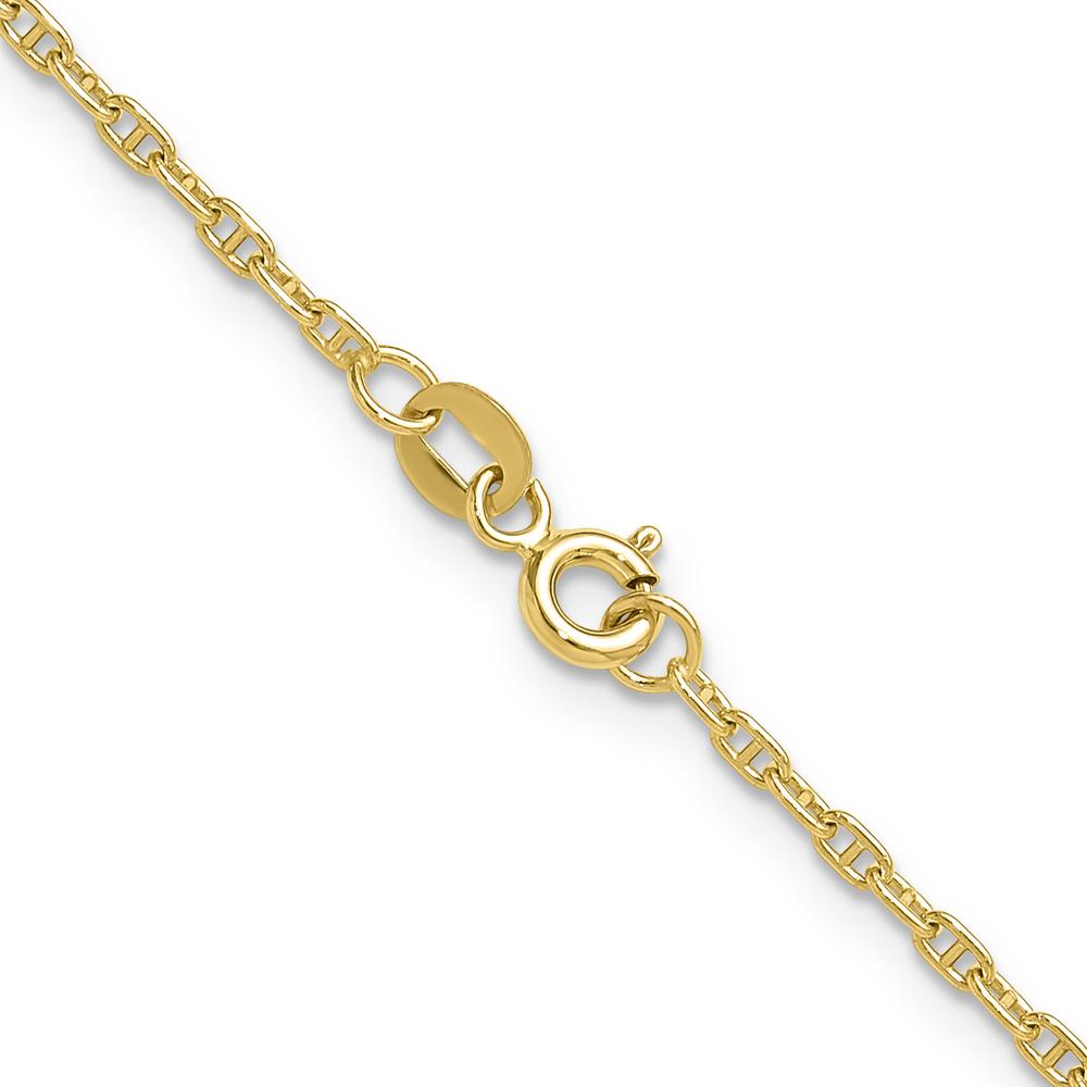 14K Yellow Gold 1.8mm Mariners Link Chain - 16 Inches by Oro Pregiato